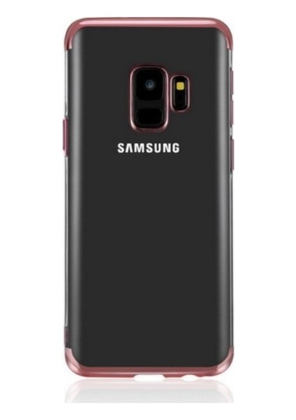 Samsung Galaxy A6 2018 Lüks Lazer Kaplama Soft TPU Kılıf Rose Gold