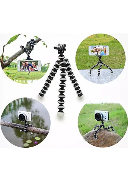 Mini Telefon Kamera Tripod Tripot Telefon Tutucu Aparat