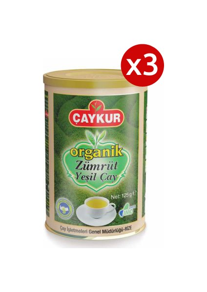 Organik Zümrüt Yeşil Çay 125 gr x 3' lü