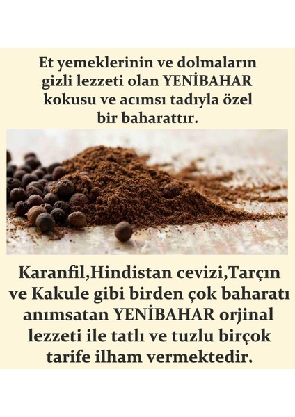 Baharat Yenibahar 100 gr Öğütülmüş fiyatları