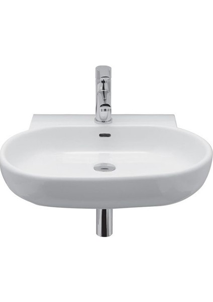 Vitrifiye Zero 60*50 cm Oval Seramik Beyaz Lavabo