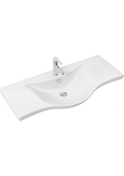 Albatros 100 cm Konsollu Lavabo Beyaz Renk