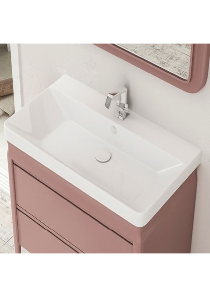 Luxury 80 cm Konsollu Lavabo