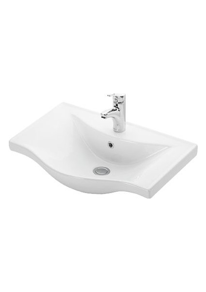 Basic 65 cm Konsollu Lavabo Beyaz