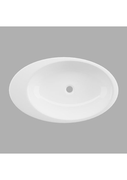 Gocce 74 cm Tezgah Üstü Elips Lavabo Beyaz