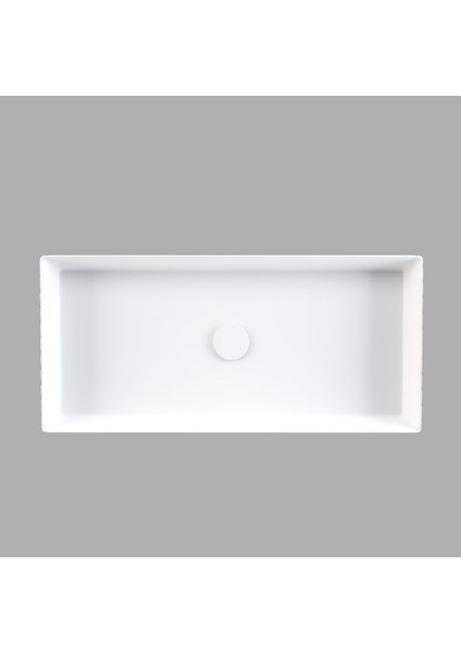 Balance 75 cm Tezgah Üstü Dikdörtgen Lavabo Beyaz
