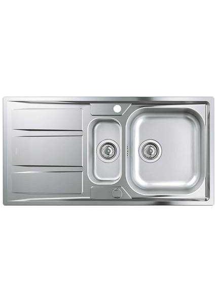 K400 1.5 Hazneli Paslanmaz Çelik Eviye - 31567SD0