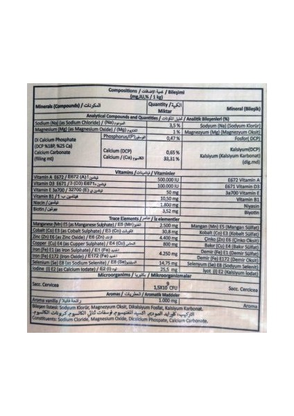 ç Euromi̇X 25 Kg Kova