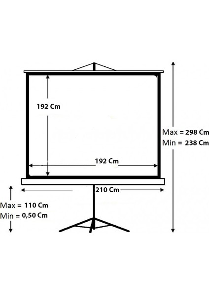 XBLACK (XGT-200)200x200 Glass Beads Tripod Perde