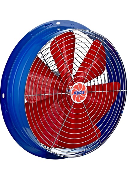 30 cm çap YSA-300-4K-T 1400 D/D 380/400 volt Trifaze Yuvarlak Kasalı Sanayi Tipi Aspiratör