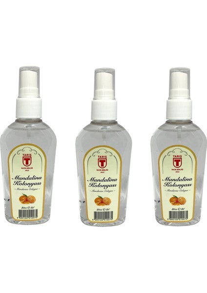 Tari̇ş Sprey Mandalina Kolonyası 80 ml - 3'lü