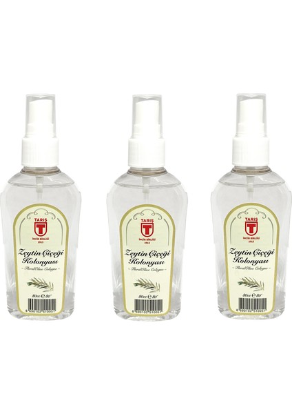 Tari̇ş Sprey Zeytin Çiçeği Kolonyası 80 ml - 3'lü