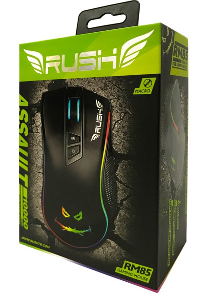 Assault RM85 10000DPI RGB Işıklı Makrolu Gaming Oyuncu Mouse