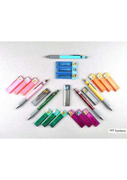 SH-300 Grip Mekanik Kurşun Kalem 0,7 mm Pembe Okul Seti GR81