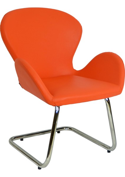 Roberta Misafir Koltuğu - Turuncu Deri - 2069J0123