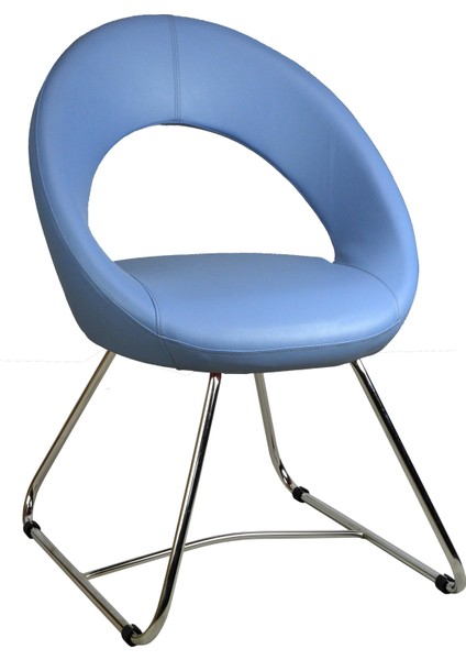 Miranda Misafir Koltuğu-Mavi Deri - 2222N0119