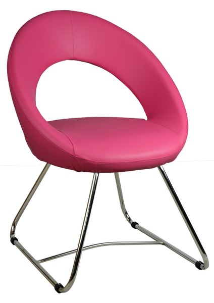 Miranda Misafir Koltuğu-Pembe Deri - 2222N0120