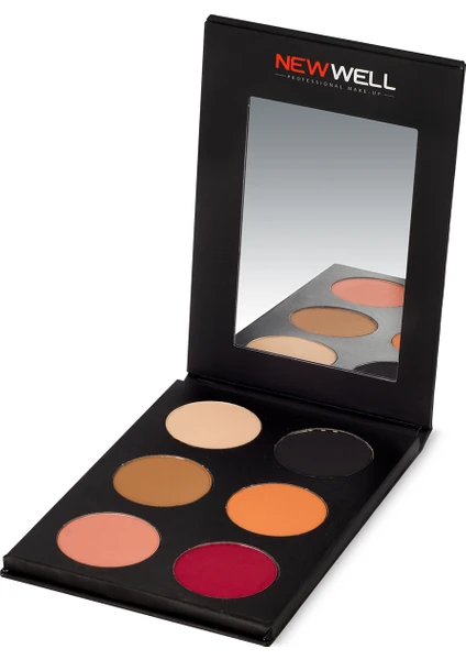 New Well Prof. 6 Pcs. Eyeshadow Palette- 52 Göz Farı