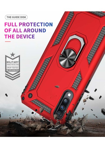 Samsung Galaxy A70 Kılıf Military Ring Holder Siyah modelleri