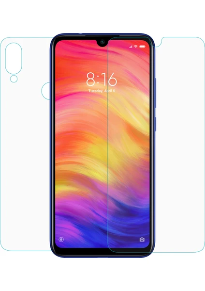 Xiaomi Redmi Note 7 Ön + Arka Nano Cam Ekran Koruyucu