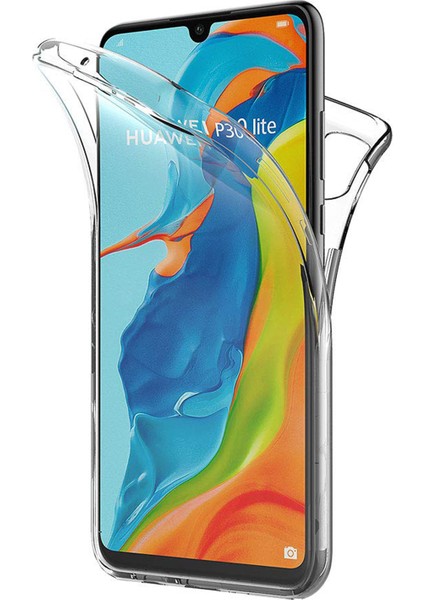 Huawei P30 Lite Kılıf 6 Tarafı Tam Full Koruma 360 Clear Soft Şeffaf