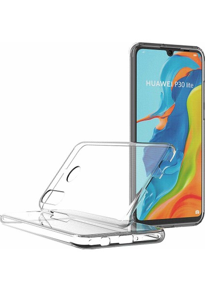 Huawei P30 Lite Kılıf 6 Tarafı Tam Full Koruma 360 Clear Soft Şeffaf fiyatları