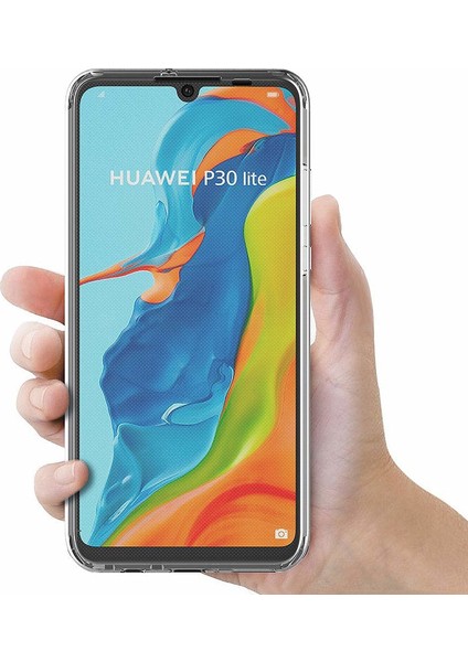 Huawei P30 Lite Kılıf 6 Tarafı Tam Full Koruma 360 Clear Soft Şeffaf fırsatları