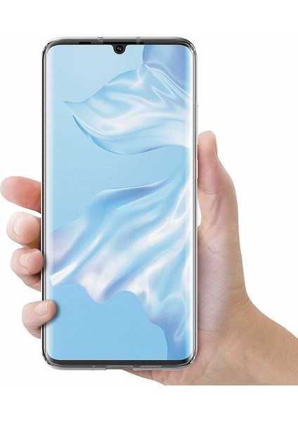 Huawei P30 Pro Kılıf 6 Tarafı Tam Full Koruma 360 Clear Soft Şeffaf