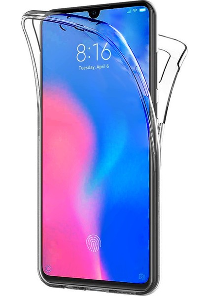 Xiaomi Mi 9 Kılıf 6 Tarafı Tam Full Koruma 360 Clear Soft Şeffaf