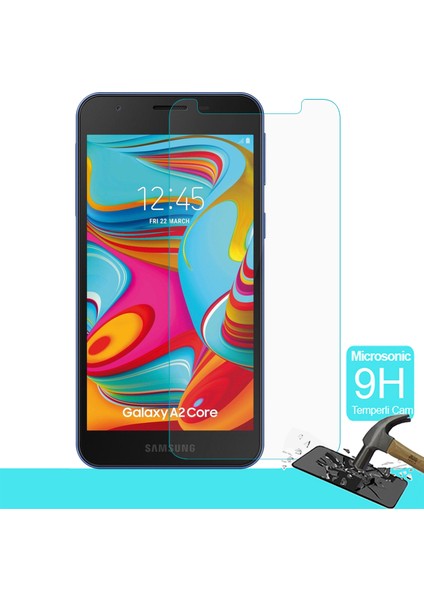 Samsung Galaxy A2 Core Temperli Cam Ekran Koruyucu