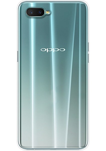 Oppo RX17 Neo Kılıf Transparent Soft Beyaz