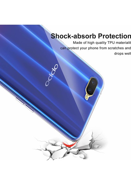 Oppo RX17 Neo Kılıf Transparent Soft Beyaz fırsatları