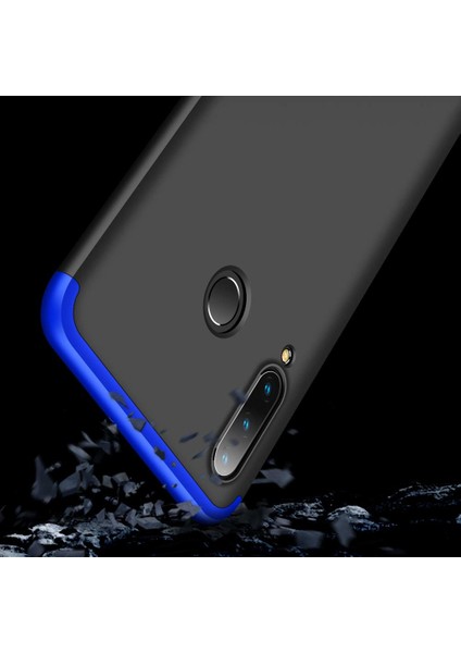 Huawei P30 Lite Kılıf Double Dip 360 Protective Kırmızı