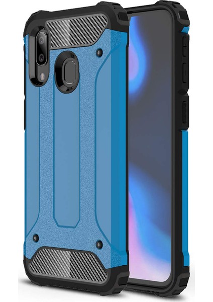 Samsung Galaxy A40 Kılıf Rugged Armor Mavi