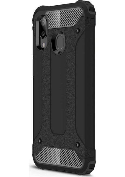 Samsung Galaxy A40 Kılıf Rugged Armor Siyah