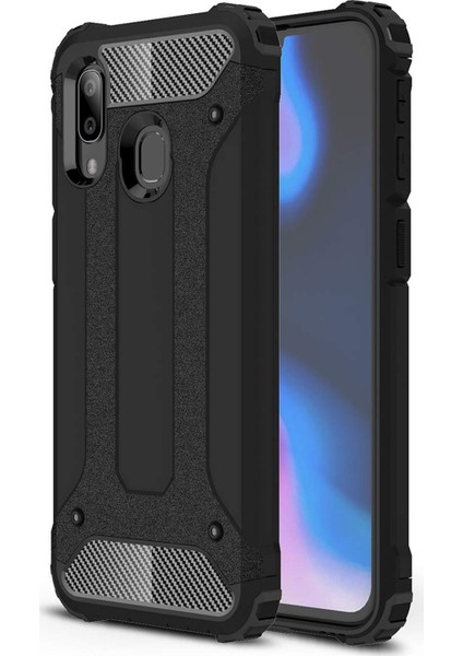 Samsung Galaxy A40 Kılıf Rugged Armor Siyah