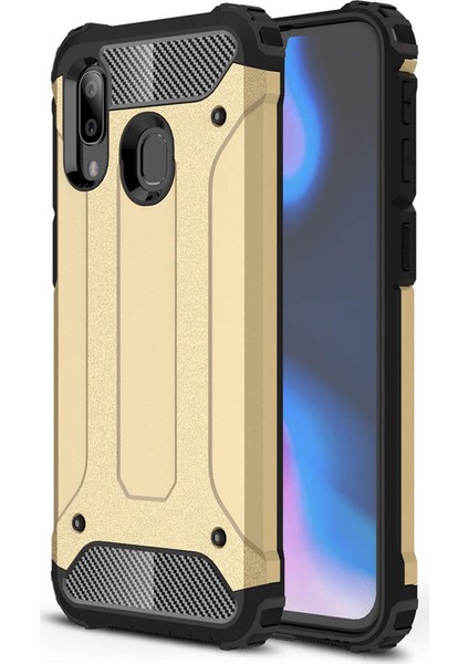 Samsung Galaxy A40 Kılıf Rugged Armor Gold