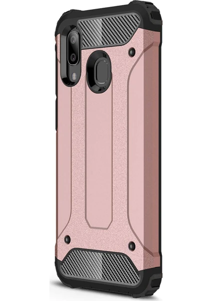 Samsung Galaxy A40 Kılıf Rugged Armor Rose Gold