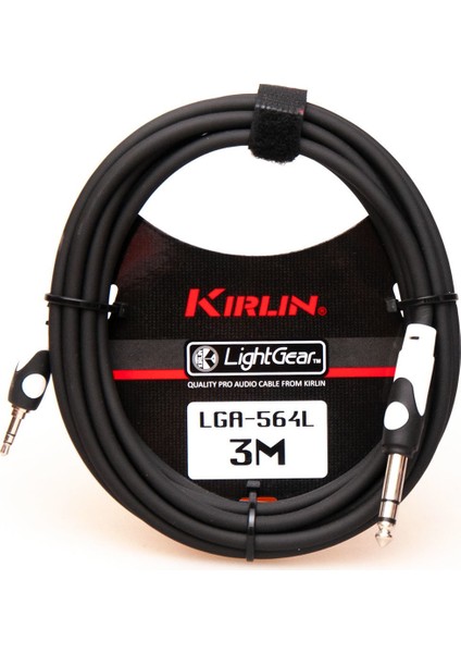 LGA564L3MBK Ses Aktarım Kablosu 1 / 4 Trs Plug - 3,5 mm Trs Plug