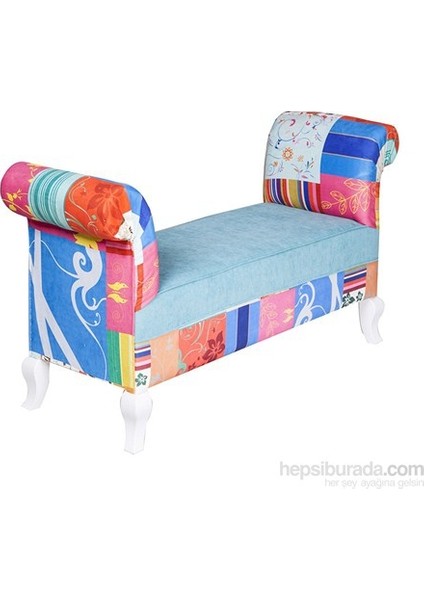 3A Mobilya Blue Patchwork Markiz - Desen