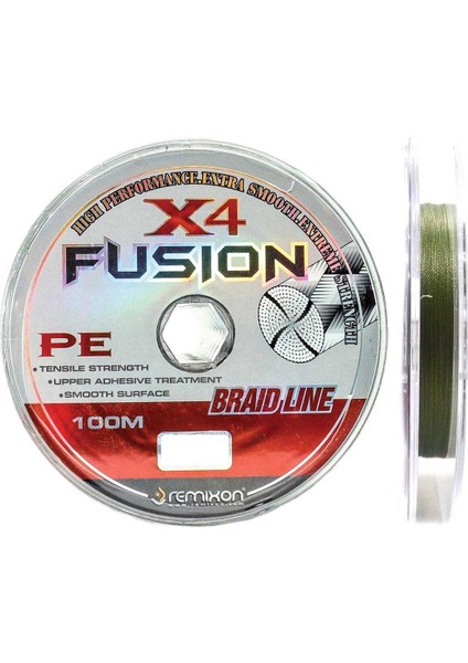 Fusion X4 İp Olta Misinası 100Mt