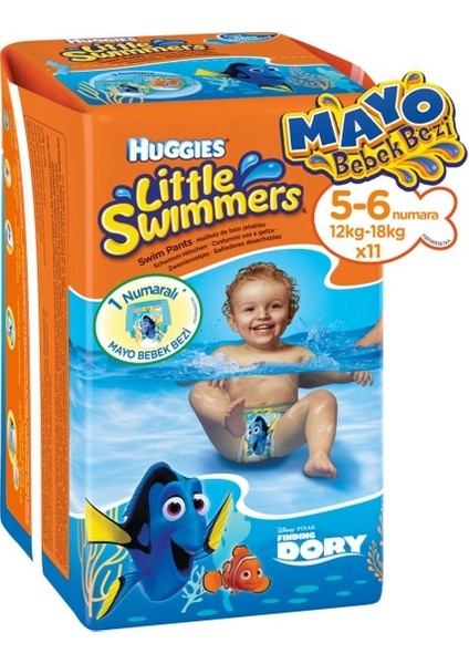 Little Swimmers Mayo Bebek Bezi 5-6 Beden 11 Adet X3