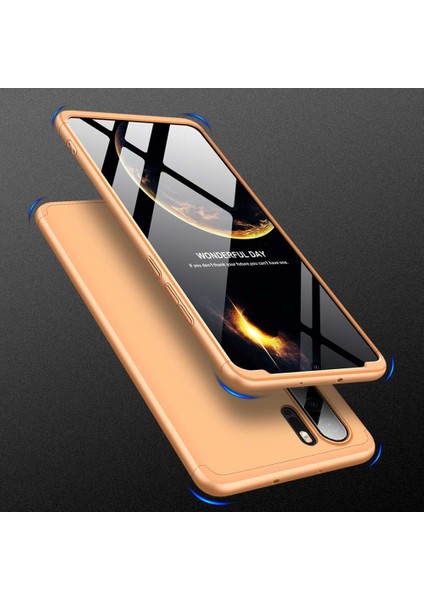 Huawei P30 Pro Kılıf Double Dip 360 Protective Gold modelleri
