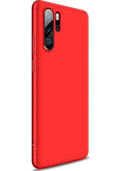 Huawei P30 Pro Kılıf Double Dip 360 Protective Kırmızı