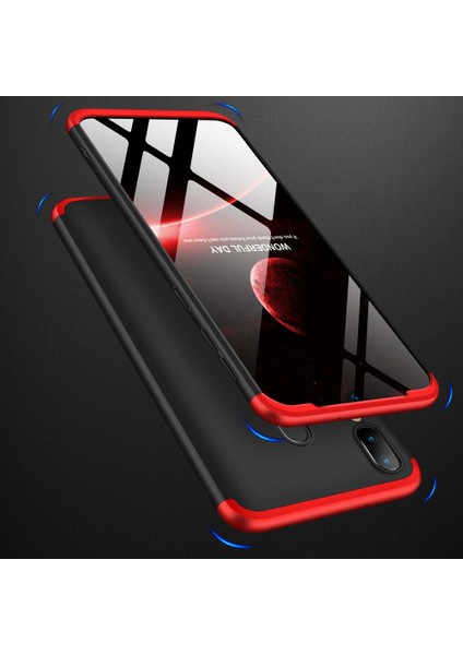 Samsung Galaxy A20 Kılıf Double Dip 360 Protective Kırmızı