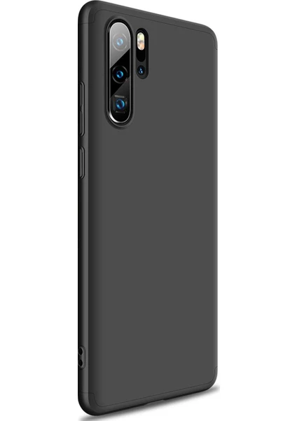 Huawei P30 Pro Kılıf Double Dip 360 Protective Siyah