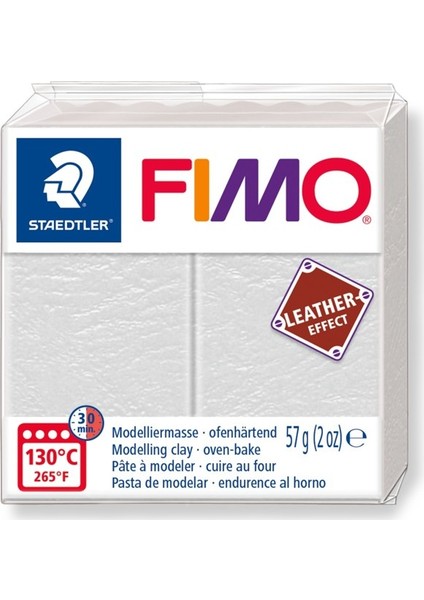 Fimo Leather Effect Modelleme Kili 57Gr - Ivory