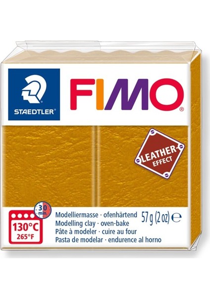 Fimo Leather Effect Modelleme Kili 57Gr - Ochre