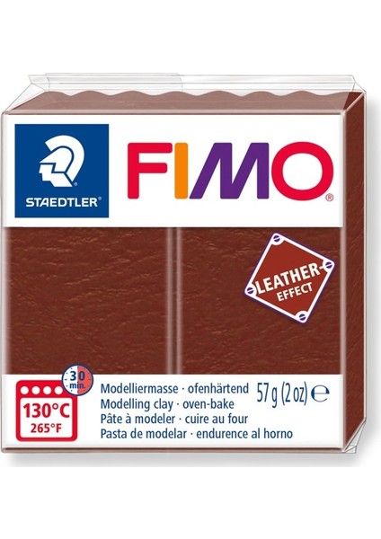 Fimo Leather Effect Modelleme Kili 57Gr - Nut