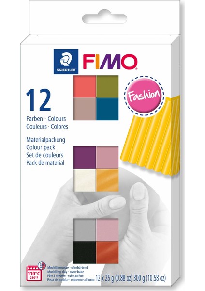 Fimo Fashion Modelleme Kili Seti 12 Renk